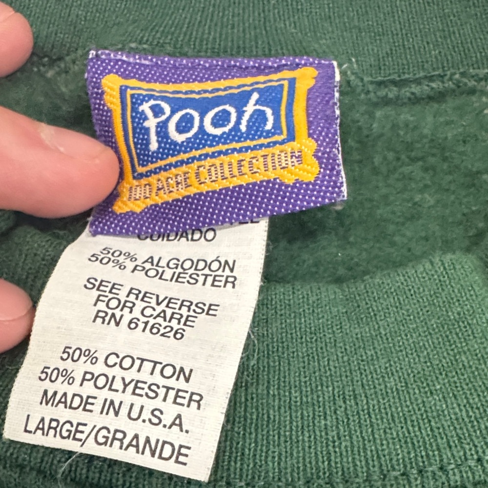 Vintage Pooh 100 acre Green Sweater For Women (see picture for measurements) - Picture 5 of 7
